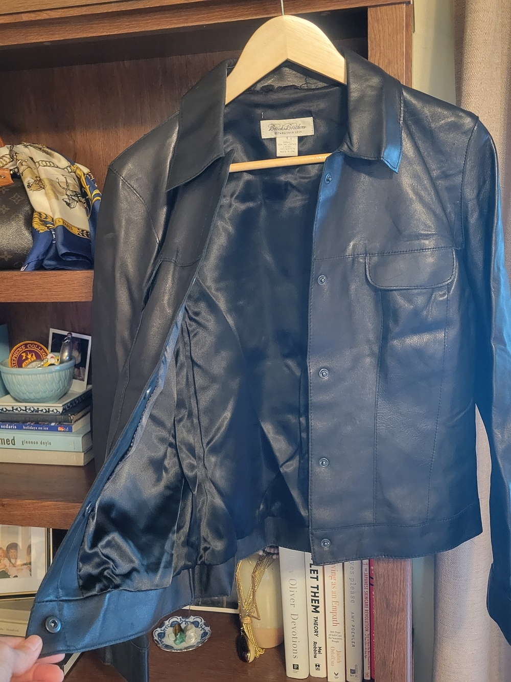 Vintage Brooks Brothers Leather Jacket Size SMALL - Picture 2 of 8